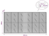 Gabion with 5 mm Wire and 5x10 cm Mesh 300x10x200 cm 3464496