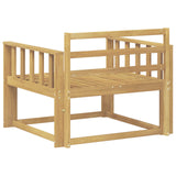 Outdoor Middle Sofa Solid Acacia Wood White 3439003
