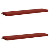 2-Piece Bench Cushions SOEST 2 pcs 100% Polyester Red 949967