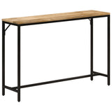 Console Table 110x30x75 cm Solid Rough Mango Wood and Iron 372726