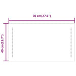 LED Bathroom Mirror 70x40 cm 151726
