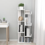 Book Cabinet White 48x25.5x140 cm Engineered Wood 808909