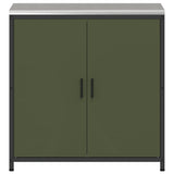 Kitchen Storage with Shelf Olive Green 90 x 50 x 92 cm Steel 874985