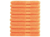 Premium Sauna Towels SOLUND 10 pcs Orange 80x200 cm 600 gsm 137388