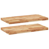Floating Shelves 2 pcs 60x40x4 cm Oil Finished Solid Wood Acacia 3279632