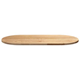 Table Top 100x50x2 cm Solid Wood Oak Oval 4009062