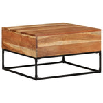 ZNTS Coffee Table 68x68x41 cm Solid Acacia Wood 320818