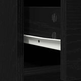 Sideboard with Drawers and Doors Black Oak 73x31x90 cm 861851