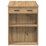 ZNTS Desk with Drawer and Shelf Artisan Oak 102x62x77.5 cm Engineered Wood 858694