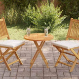 Tabletop Natural Teak Solid Teak Wood 60 cm Durable 48984