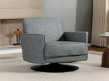 Upholstered Swivel Accent Chair with Thick Padding, Grey T3398P554105