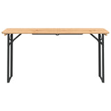 3 Piece Folding Beer Table Set Solid Wood Fir 363113
