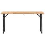Beer Table Set Dark Green, Natural Wood Chinese Fir Wood, Metal 363113