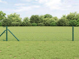 Chain Link Fence 25 x 0.6 m Steel Green 42004791