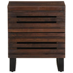 ZNTS Bedside Cabinet 40x33x46 cm Solid Wood Mango 377430