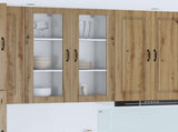 Wall Glass Cabinet PORTO Artisan Oak 40 x 31 x 100 cm 885454