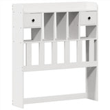Bed Frame without Mattress White 90x190 cm Single Solid Wood Pine 3323516