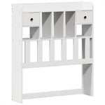 Bed Frame without Mattress White 90x190 cm Single Solid Wood Pine 3323516