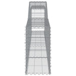 Arched Gabion Baskets 8 pcs 400x30x60/80 cm Galvanised Iron 3146846