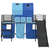 Kids'Loft Bed Frame Black and Blue 100 x 190 cm Metal 42020840