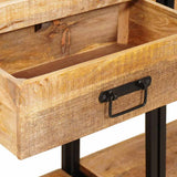 Console Tables 2 pcs Brown 200 x 33 x 75 cm Solid Mango Wood 3324226