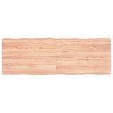 Table Top Light Brown 120x40xcm Treated Solid Wood Live Edge 363956