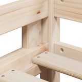 High Sleeper Bed without Mattress 80x200 cm Solid Wood Pine 3282010