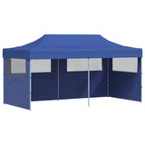 Gazebo Blue Polyester, Steel 3 x 6 m Collapsible Gazebo 41583