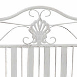Garden Bench White 104 x 54 x 93cm Steel 42008118