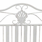 Garden Bench White 104 x 54 x 93cm Steel 42008118