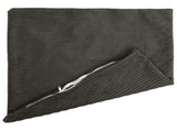 Cushion Cover 6 pcs HEERLEN Anthracite 60 x 60 cm Corduroy 912622