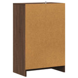 Shoe Cabinet Brown Oak 60x35x92 cm Engineered Wood 816013