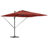Umbrella Terracotta 286 x 284 x 270 cm Aluminium and Polyester 42003326