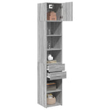 Slim Storage Cabinet Grey Sonoma 40x42.5x225 cm Engineered Wood 3281285