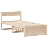 Bed Frame without Mattress 100x200 cm Solid Wood Pine 3306387