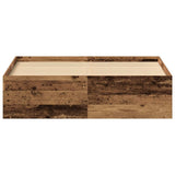 Bed Frame without Mattress Old Wood 135x190 cm Engineered Wood 3329315
