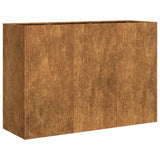 Planter Rusty 120x40x80 cm Weathering Steel 860723