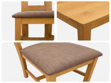 Dining Set 5 pcs Grey Solid Oak Wood 3430247
