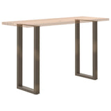 Bar Table Legs U-Shaped 2 pcs Natural Steel 50x cm Steel 4013235