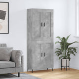Highboard Concrete Grey 69.5x34x180 cm Engineered Wood 3199701