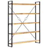 Bookcase Mango Wood Brown, Black 286580