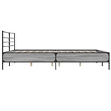 Bed Frame without Mattress Grey Sonoma 180x200 cm Super King 3280060