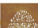 Garden Gate 100x150 cm Corten Steel Tree Design 153163