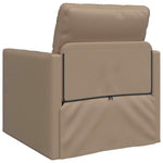Floor Sofa Bed Cappuccino 74 x 77 x 81 cm Faux leather 4106634