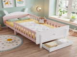Wooden bed, Rabbit-Shaped Bed Frame, 3ft single bed 90190cm, Storage bed, Sturdy bed slats,With a N604P499973P