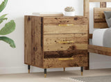 Bedside Cabinet Old Wood 40 x 40 x 66 cm Engineered Wood 882098