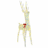 3D Reindeer with 140 LEDs Warm white 128 cm PET 42019055