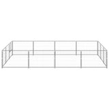 Dog Kennel Silver 12 m Steel 3082136