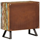 Drawer Cabinet Multicolour 70x35x70 cm Solid Wood Reclaimed 358186