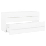 Sink Cabinet with Built-in Basin White Engineered Wood 3099068